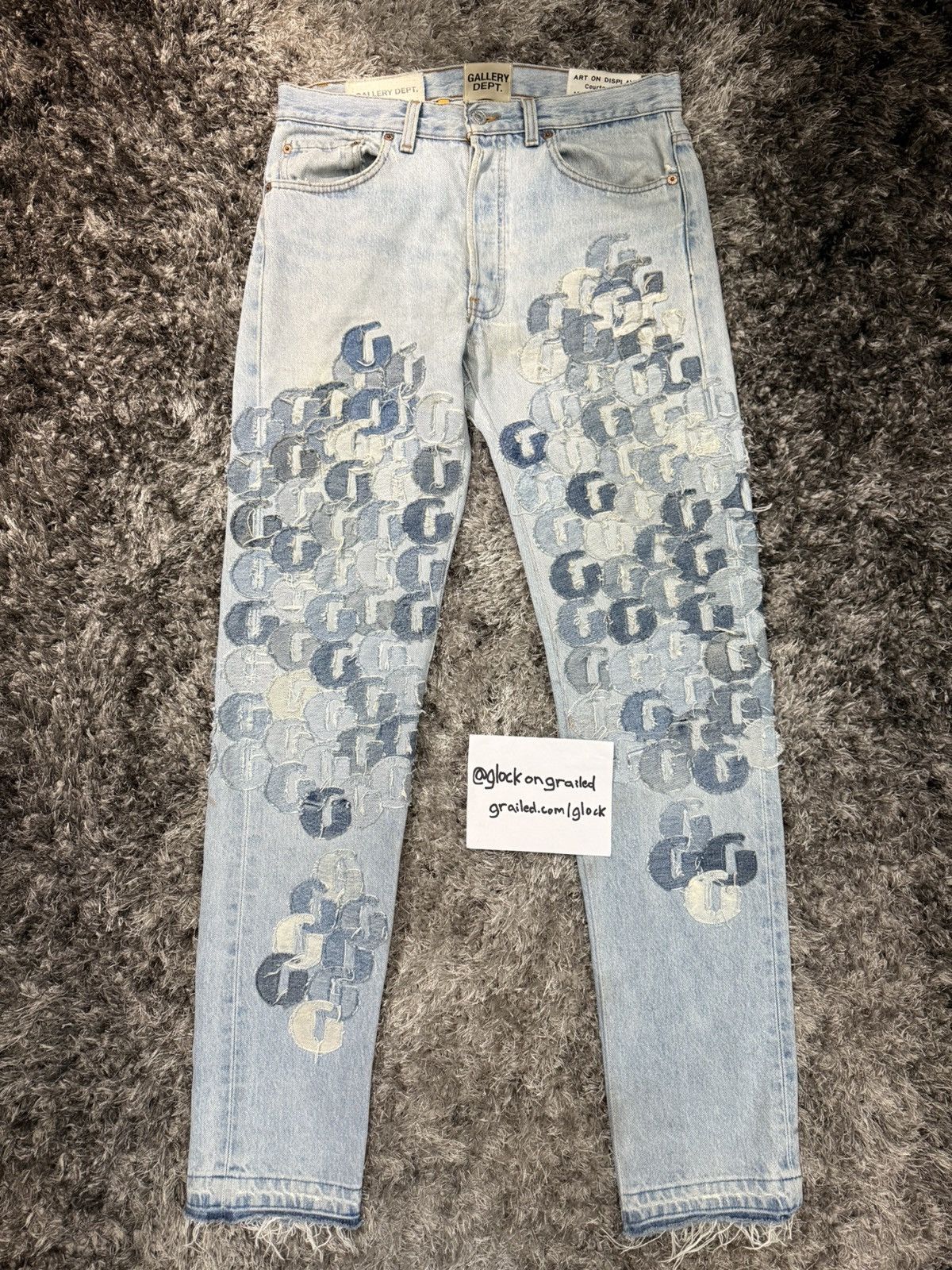 Gallery Dept. Gallery Dept Super Flooded G Patch Levi’s Denim Size 31x34 Size US 31 - 1 Thumbnail