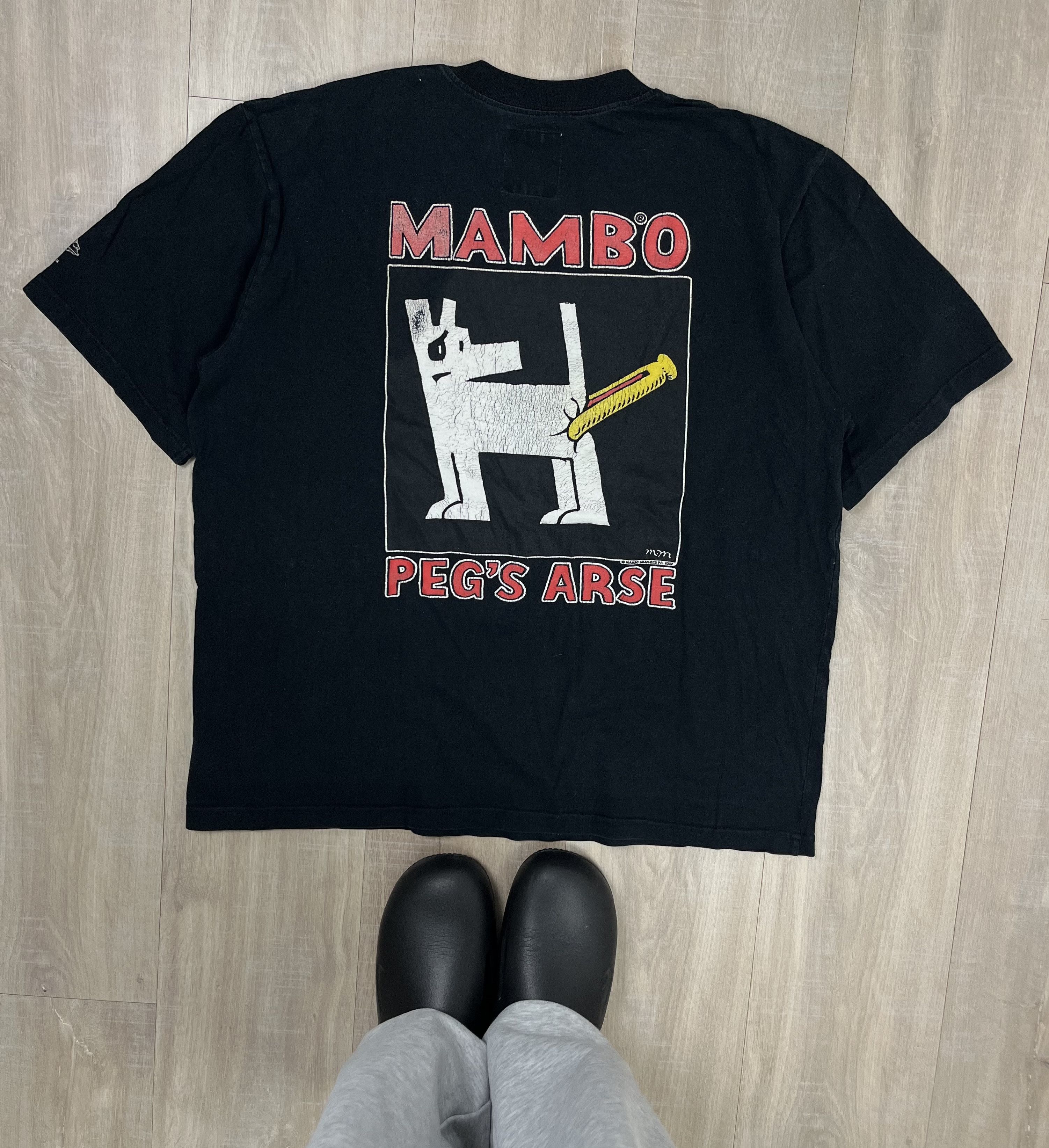 Mambo Vintage Mambo T-Shirt 2002 Peg’s Arse Surfwear L Size US L / EU 52-54 / 3 - 1 Thumbnail