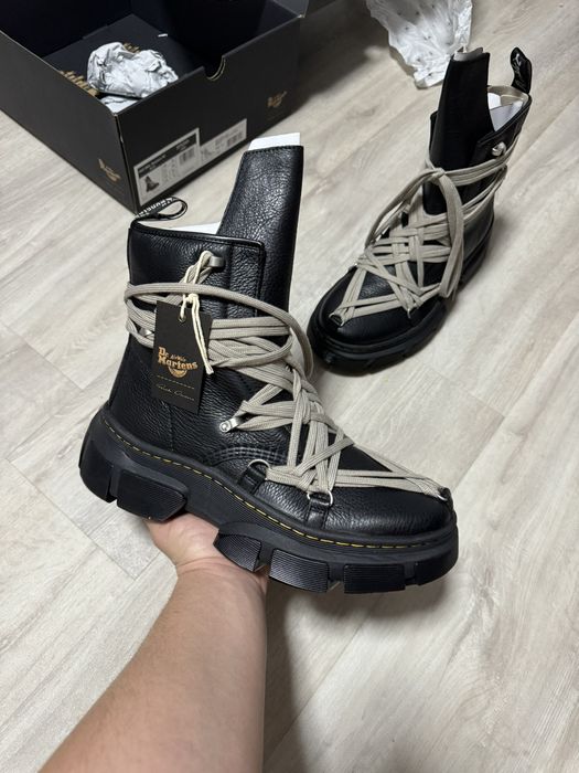 Rick Owens Rick Owens x Dr. Martens DMXL 1460 MegaLace Boots | Grailed