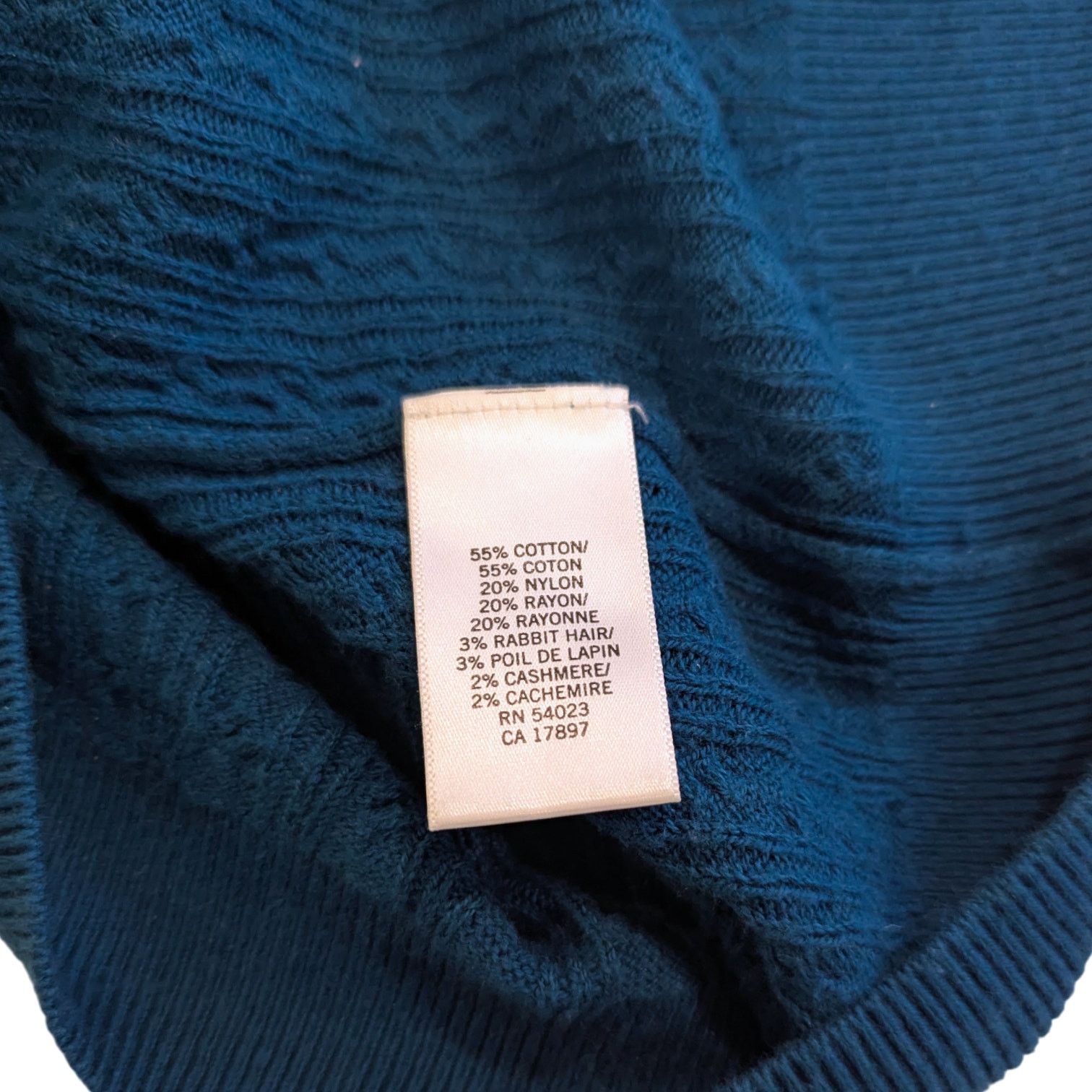 Banana Republic Banana Republic Jewel Tone Blue Cable Knit Sweater Small Size S / US 4 / IT 40 - 4 Thumbnail