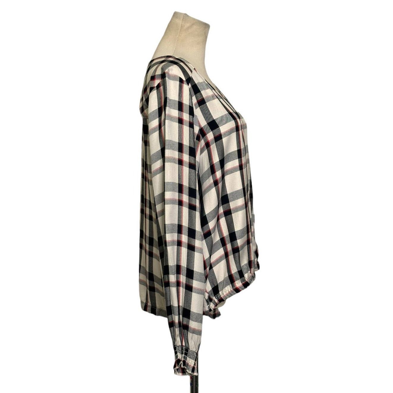 Sanctuary Sanctuary plaid long sleeves front crossed top size small Size S / US 4 / IT 40 - 9 Thumbnail