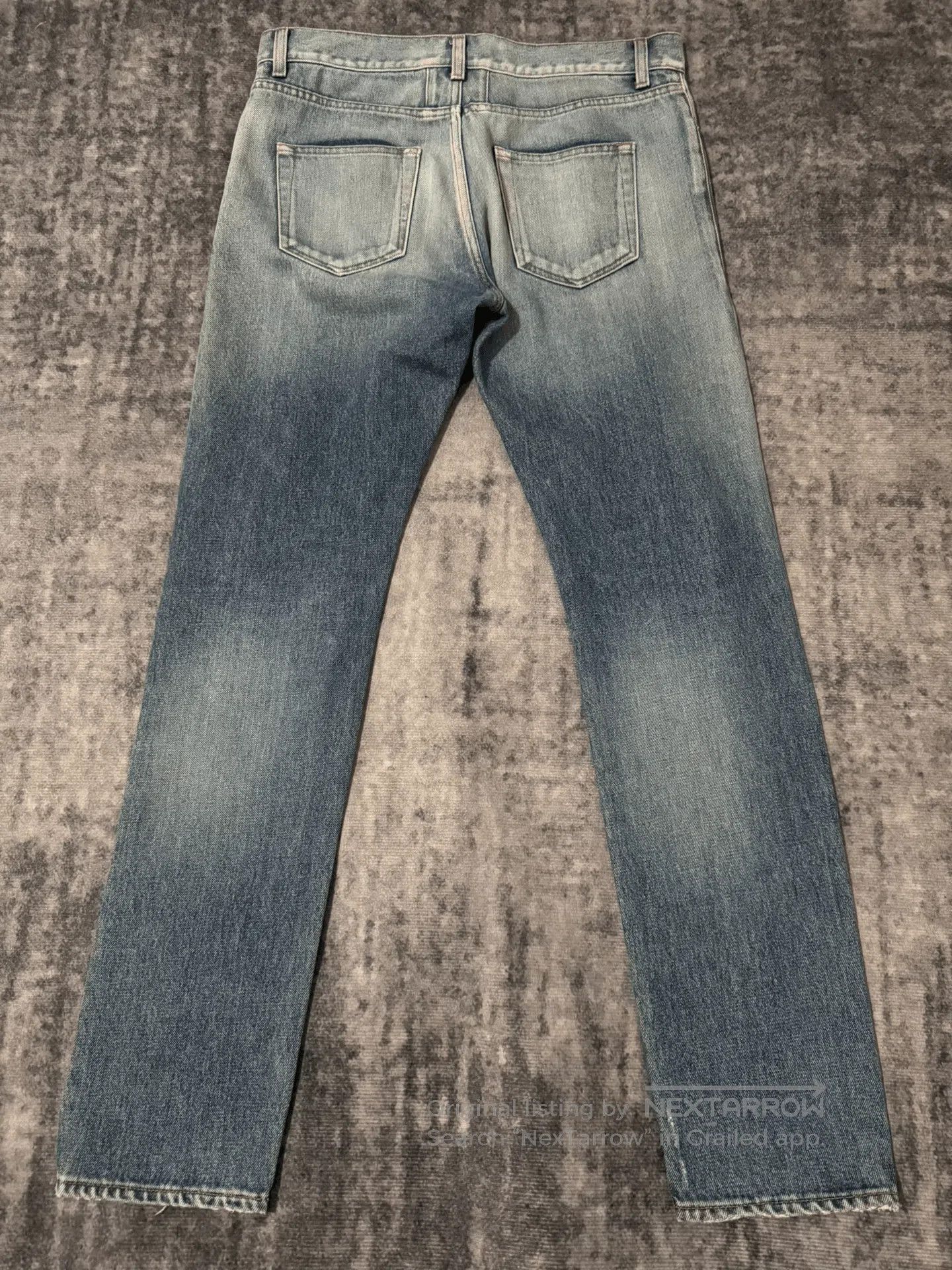 Saint Laurent Paris Saint Laurent Distressed Light Blue Jeans. Size US 30 / EU 46 - 2 Thumbnail