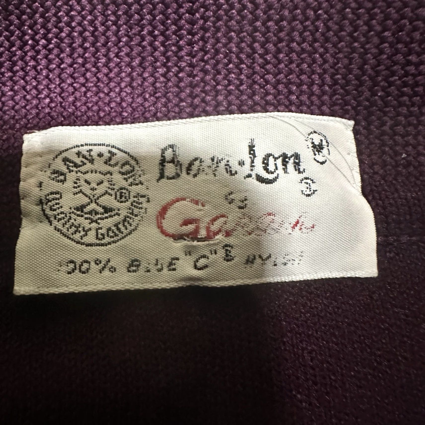 Vintage VINTAGE Ban Lon Polo Shirt Mens M Purple 60s Embroidered Mad Men Polo Rugby Short Sleeve Art Deco 1960s Original US Size US M / EU 48-50 / 2 - 6 Thumbnail