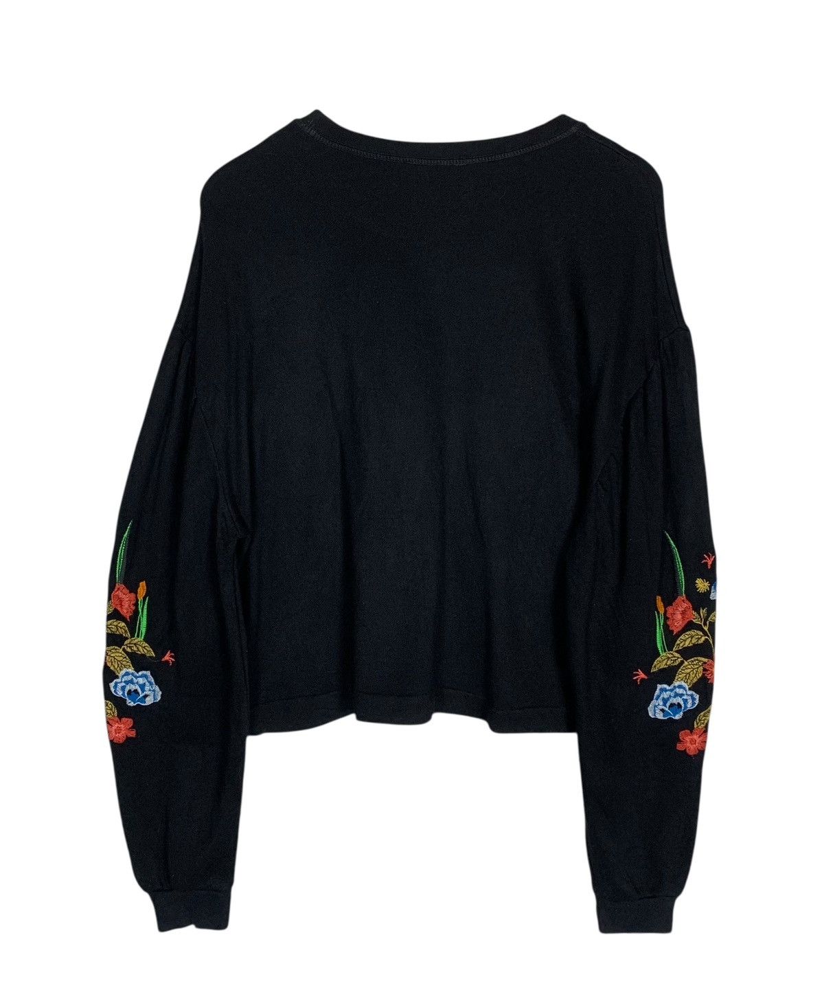 Zara Zara Clothing Floral Embroidery Floral StreetWear Sweatshirt Size M / US 6-8 / IT 42-44 - 5 Thumbnail
