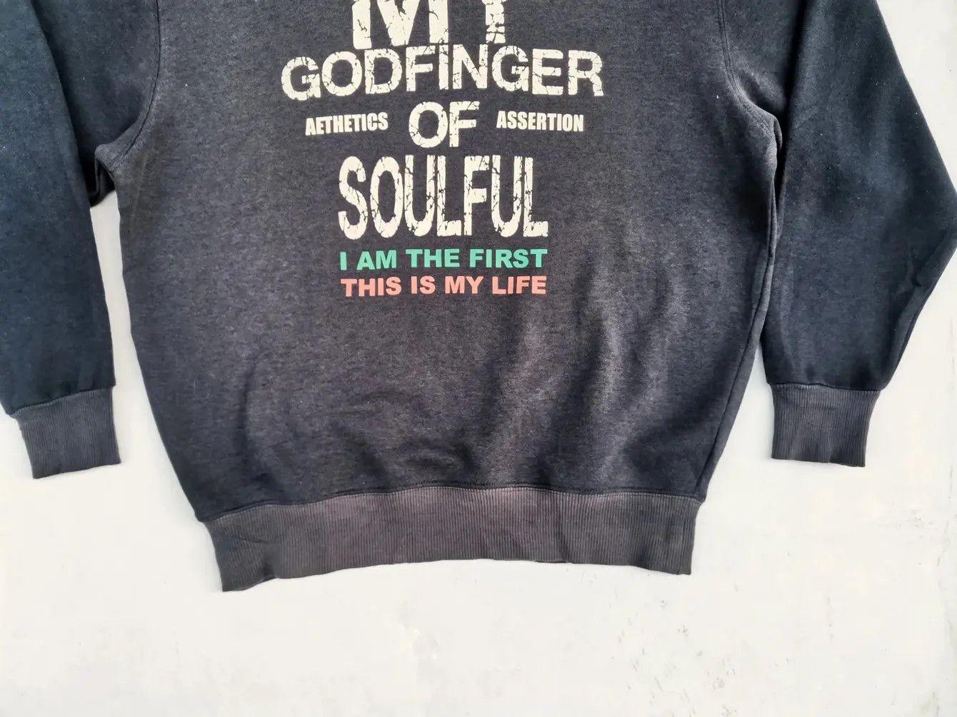 Japanese Brand My Godfinger of Soulful Big Logo Sweatshirt Size US L / EU 52-54 / 3 - 6 Thumbnail