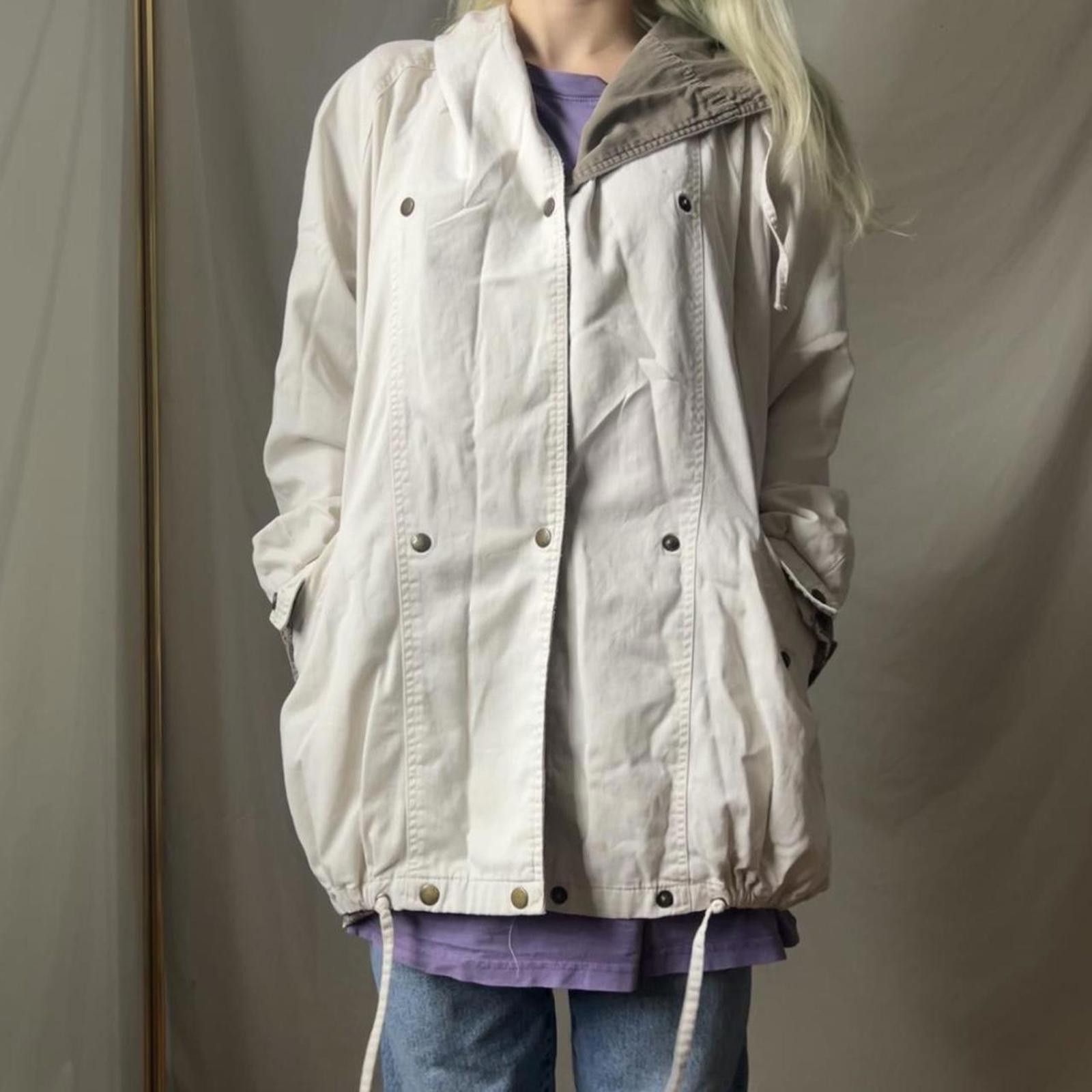Other Cream and khaki vintage canvas jacket Size XL / US 12-14 / IT 48-50 - 5 Thumbnail