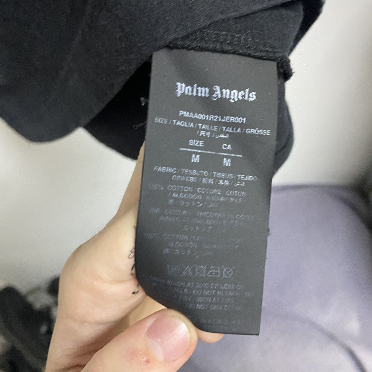 Palm Angels Black Authentic Palm Angels T-shirt Size US M / EU 48-50 / 2 - 5 Thumbnail
