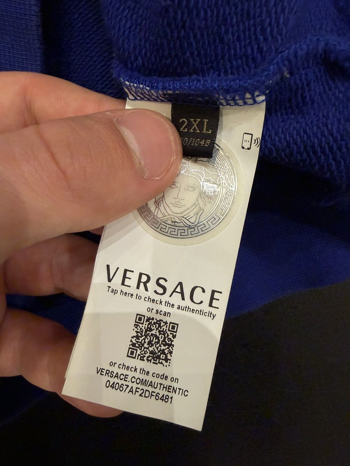Versace Versace Hoodie - Blue Size US XXL / EU 58 / 5 - 4 Thumbnail