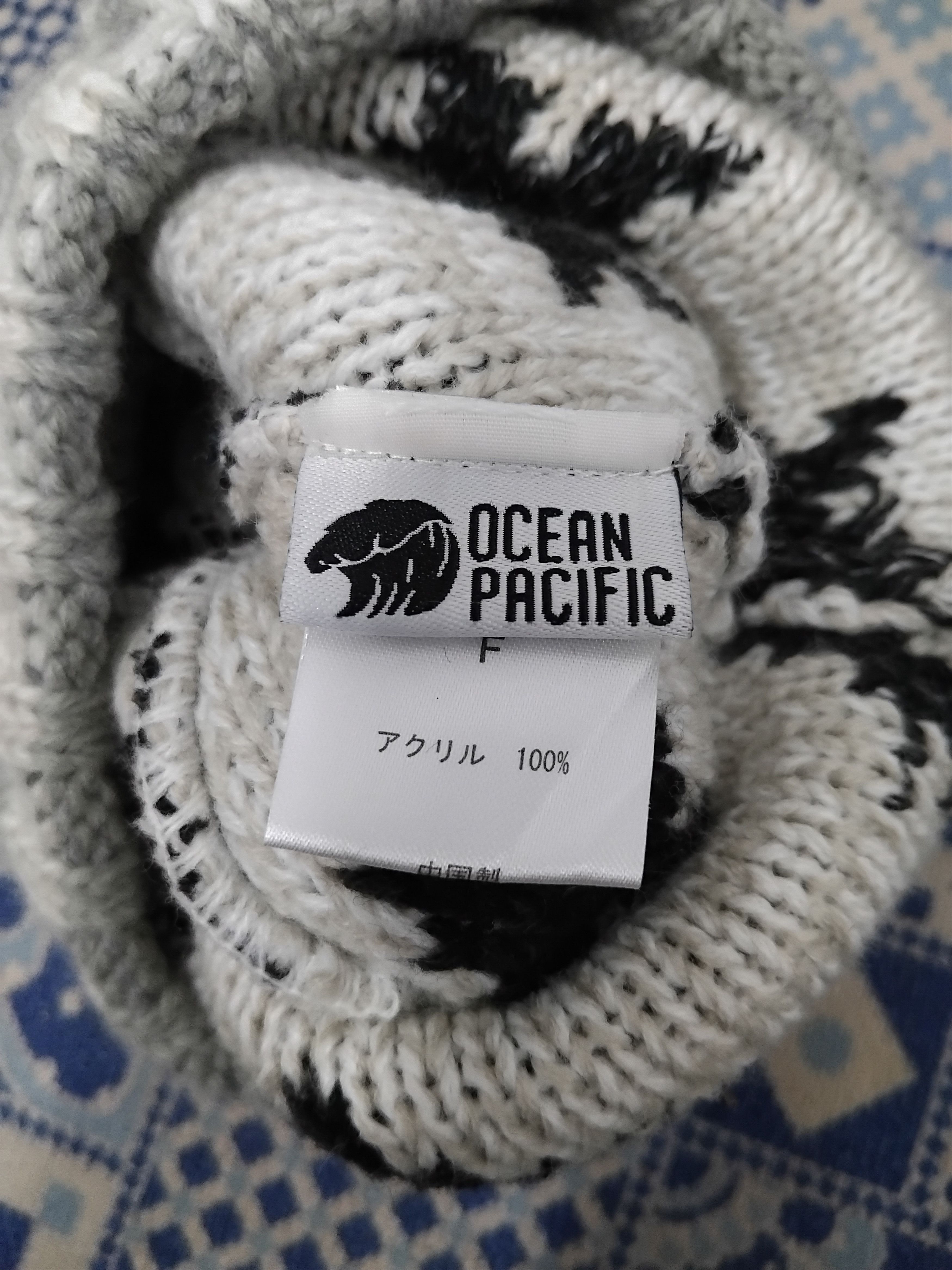 Ocean Pacific 💥Ocean Pacific black white beanie hat Size ONE SIZE - 2 Thumbnail