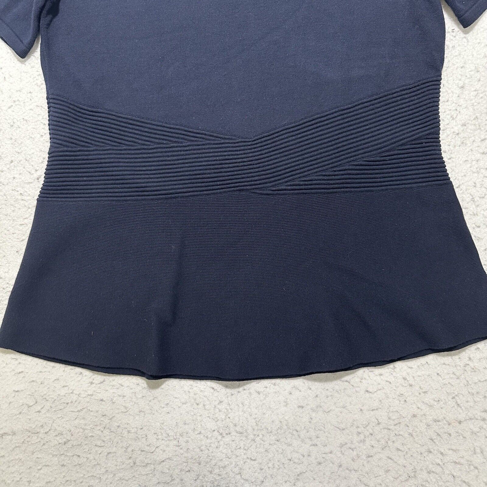 Other Talbots 1X Short Sleeve Navy Blue Heavyweight Knit Top Size XL / US 12-14 / IT 48-50 - 7 Thumbnail