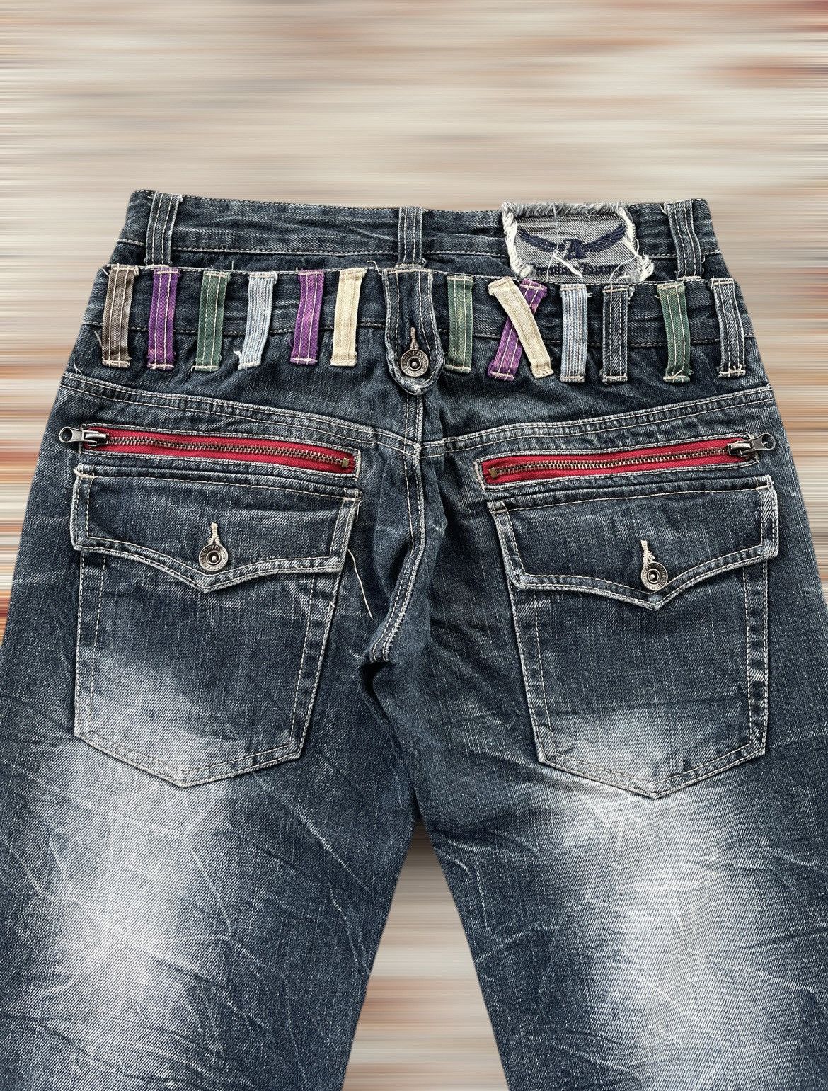 Fashion Victim × If Six Was Nine × Vintage ANTFUI DOUBLE WAIST JEANS Size US 28 / EU 44 - 5 Thumbnail