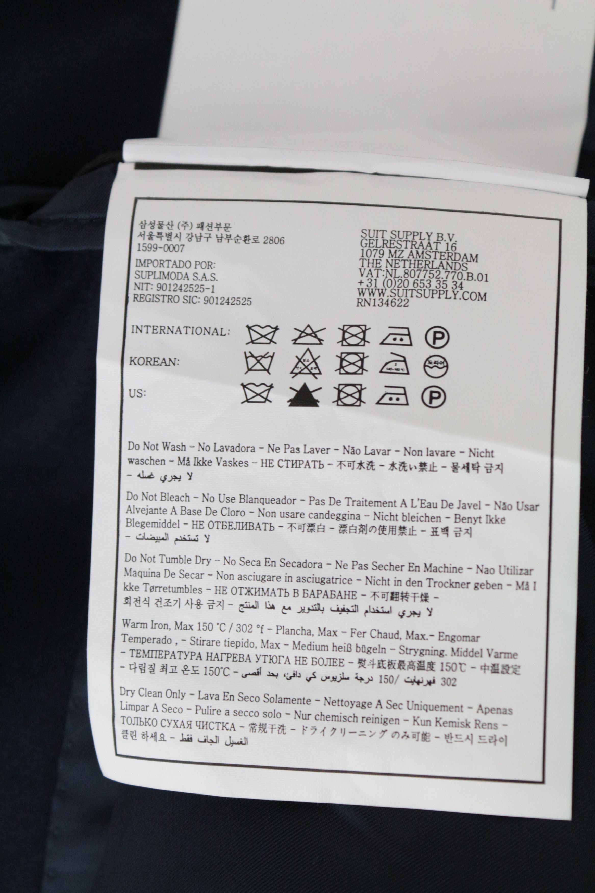 Suitsupply VICENZA UK54R Navy Wool Mid-Length Coat 67177 Size US XXL / EU 58 / 5 - 8 Thumbnail