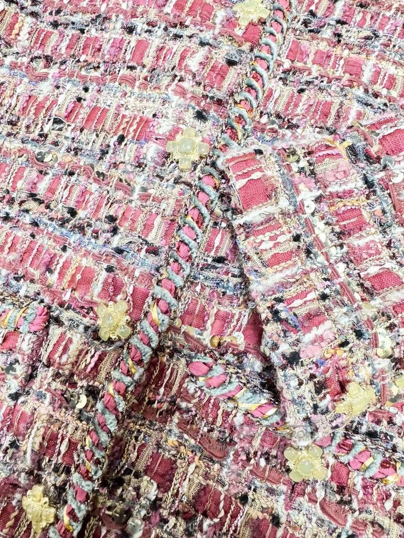 Chanel Chanel 21A red mixed colour heavy industry gorgeous knitte Size S / US 4 / IT 40 - 4 Thumbnail