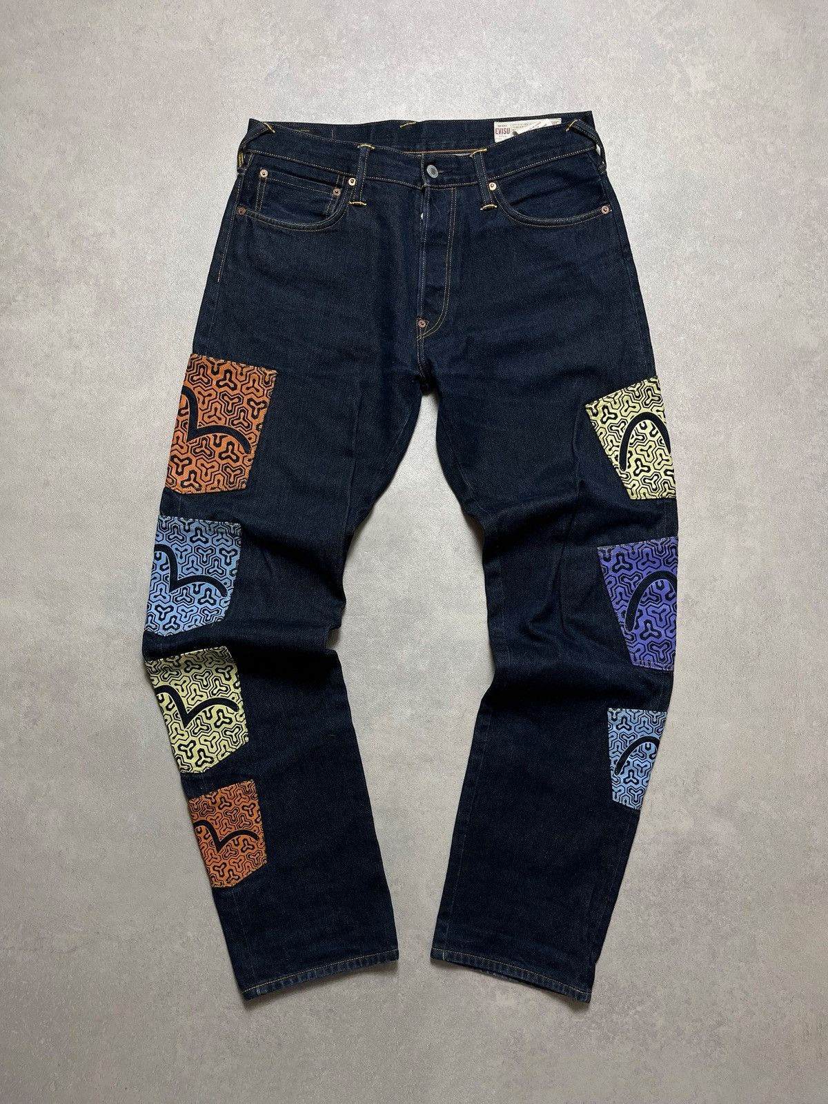 Evisu Evisu Multipocket Logo Selvedge Denim Jeans Size US 31 - 9 Thumbnail