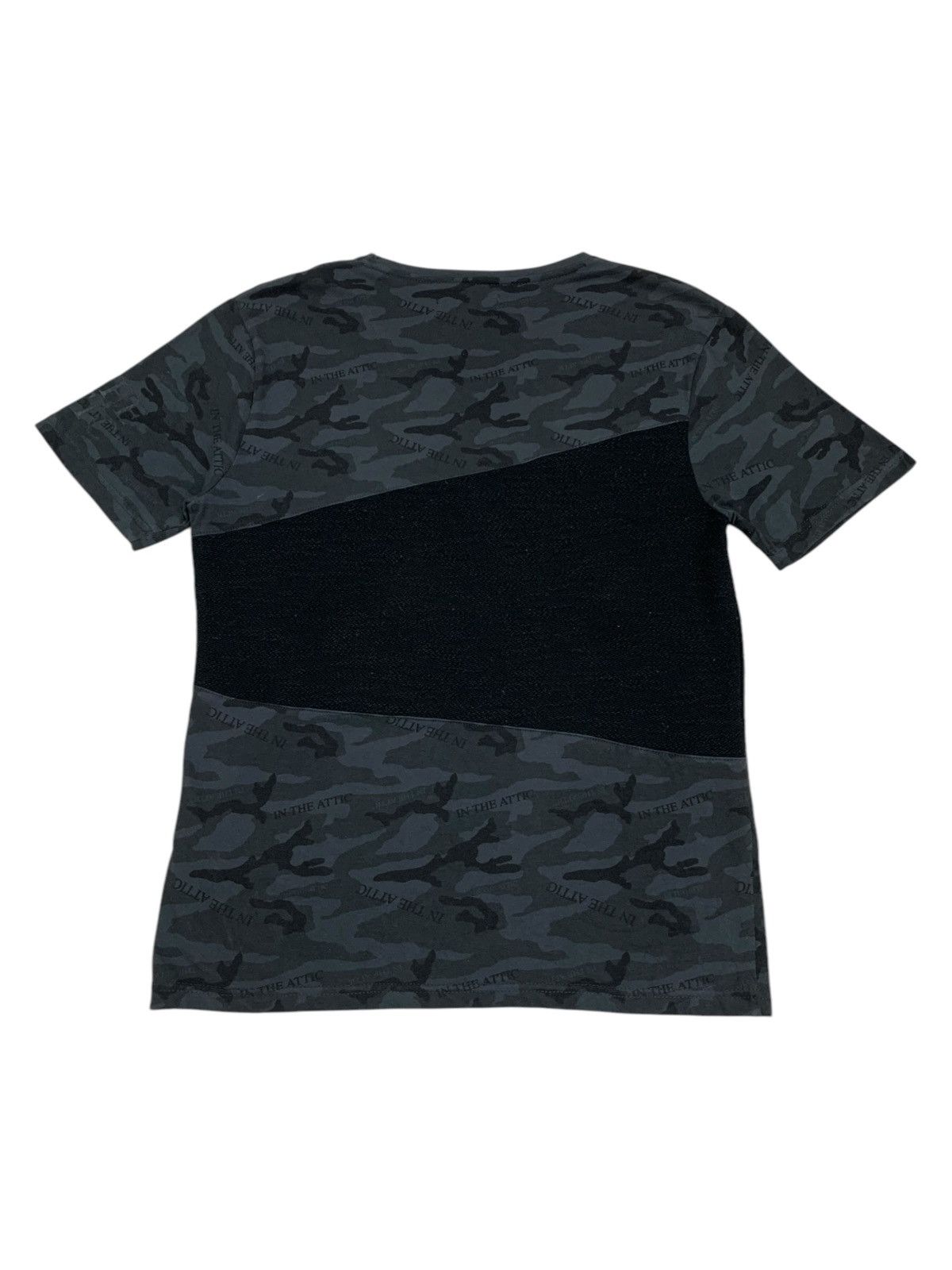 In The Attic × Japanese Brand In The Attic Homme V Neck Spellout Fullprint Hybrid Tee Size US L / EU 52-54 / 3 - 2 Thumbnail