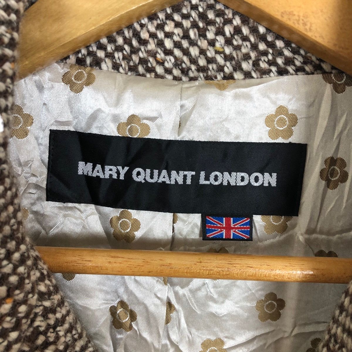 Vintage Vintage Mary Quant London Tweed Car Coat Light Jacket Size M / US 6-8 / IT 42-44 - 7 Thumbnail