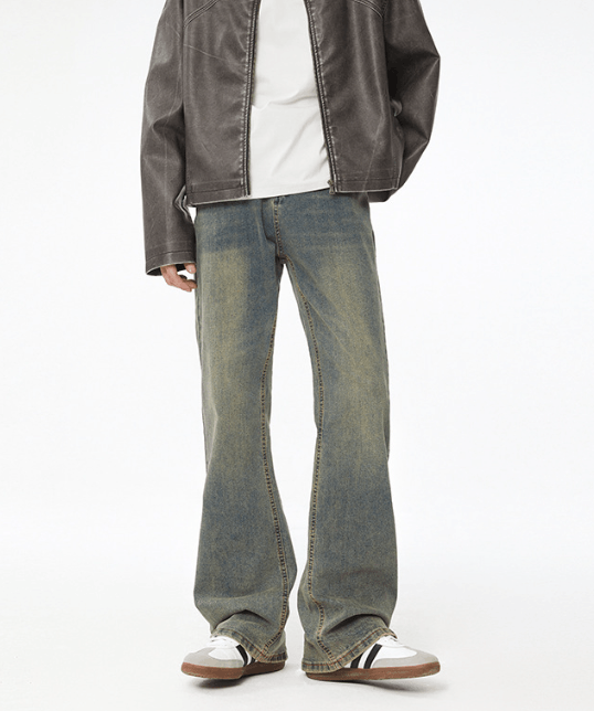 Japanese Brand × Jean Retro trend washed cleanfit flared jeans Size US 32 / EU 48 - 1 Thumbnail