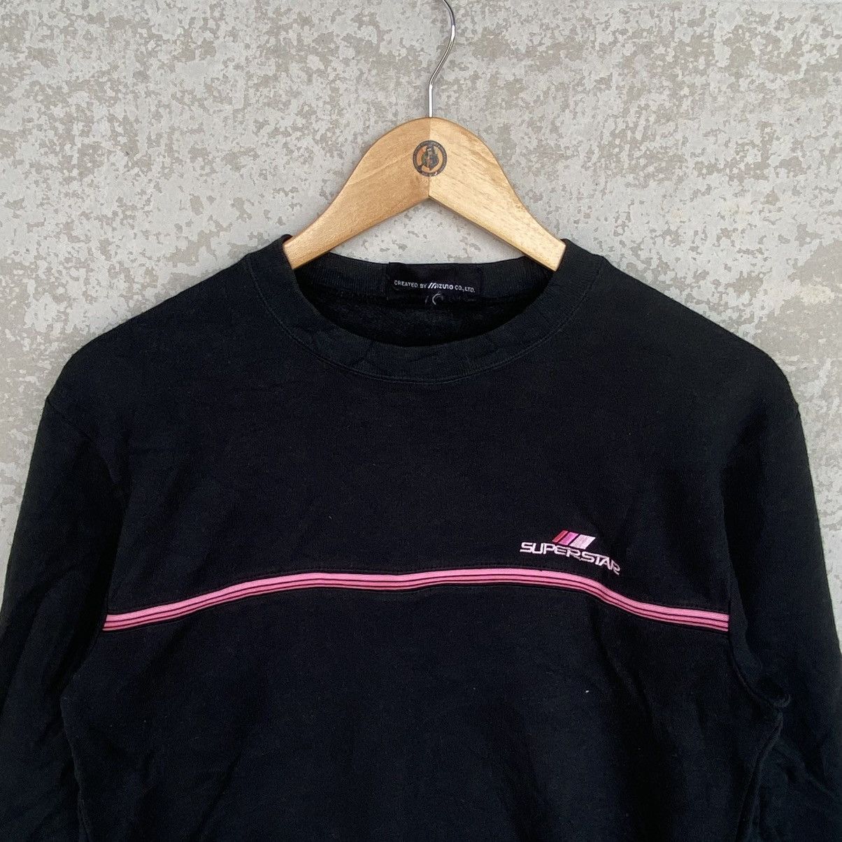 Other Vintage Superstars by Mizuno Crewneck Sweatshirt Black Size US M / EU 48-50 / 2 - 4 Thumbnail