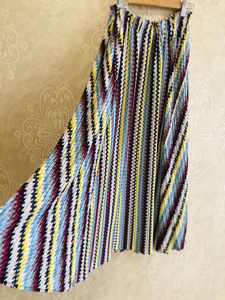 Issey Miyake Issey Miyake size:1 Rainbow Mosaic skirt Size 22" - 2 Thumbnail