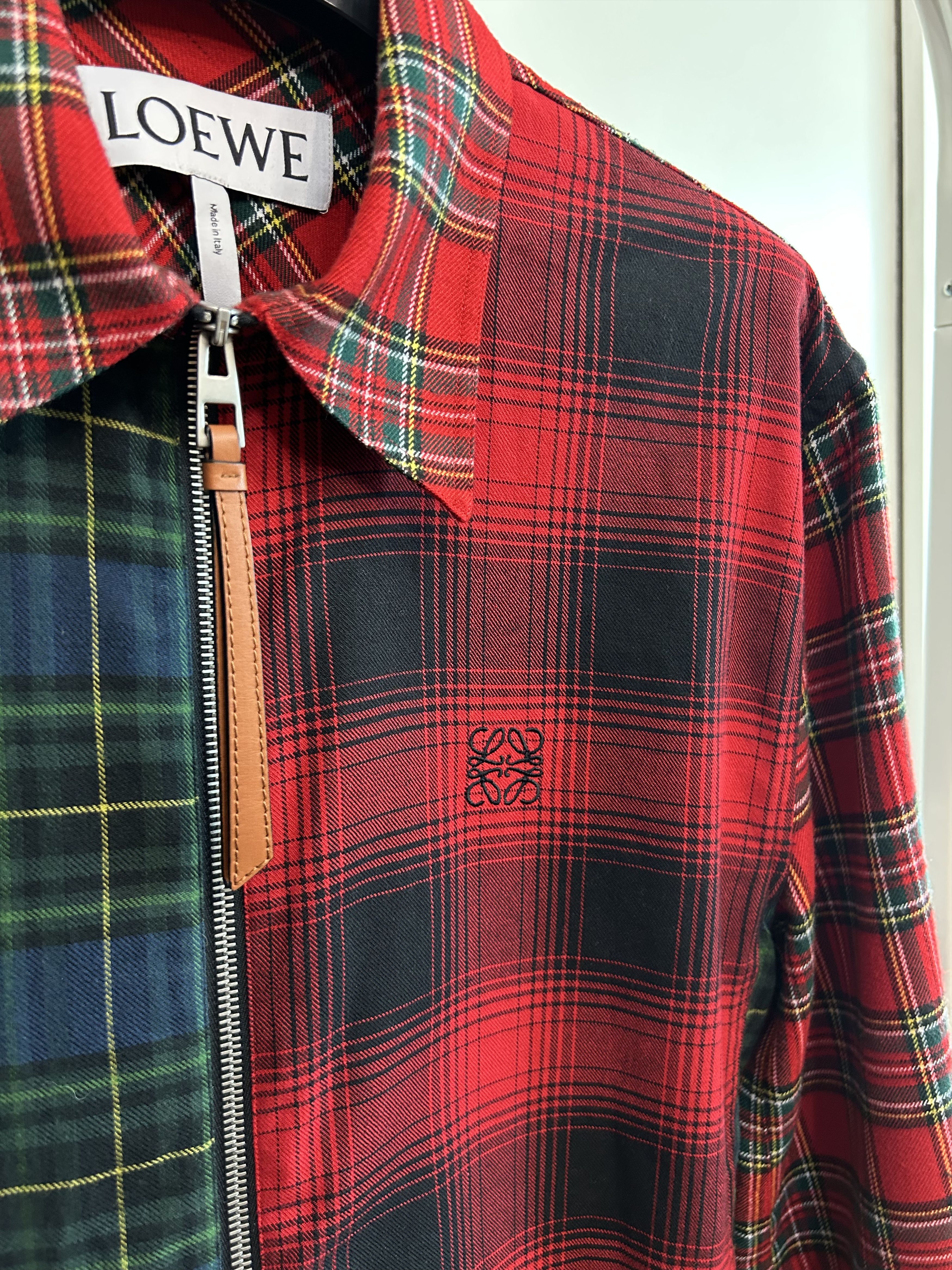 Loewe LOEWE Mixed Tartan Check Jacket Size US M / EU 48-50 / 2 - 3 Thumbnail