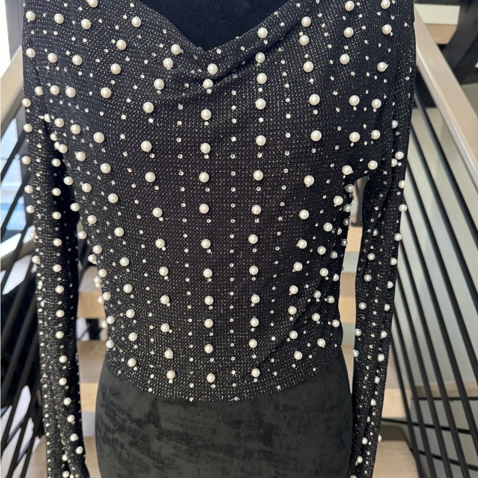 Other New Elegant Black Beaded Women's Pearl Top size XS Size XS / US 0-2 / IT 36-38 - 7 Thumbnail