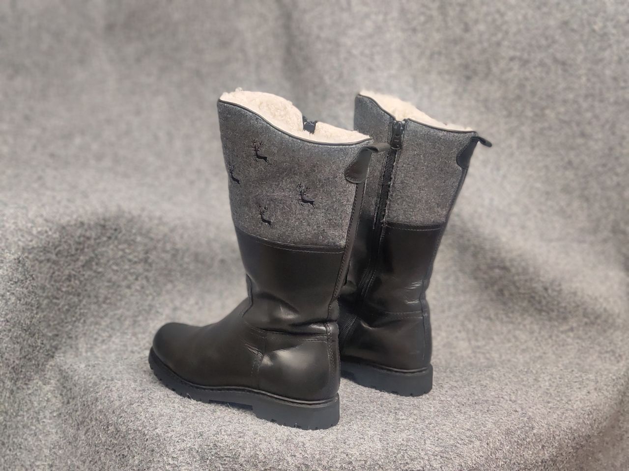 Vintage Dirndl + Bua Austrian Handmade sheepskin leather Boots Size US 8 / IT 38 - 6 Thumbnail