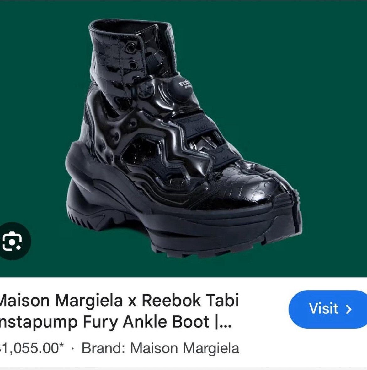 Maison Margiela × Reebok Maison Margiela tabi instapump fury hi-top Size US 9 / EU 42 - 1 Thumbnail
