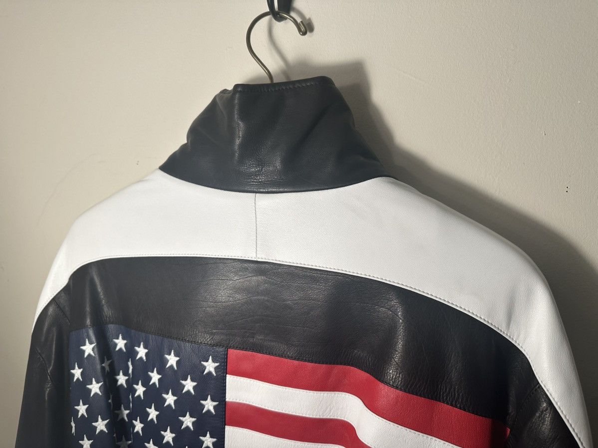 Amiri Amiri VINTAGE USA American Flag Leather Jacket Size US XL / EU 56 / 4 - 16 Thumbnail
