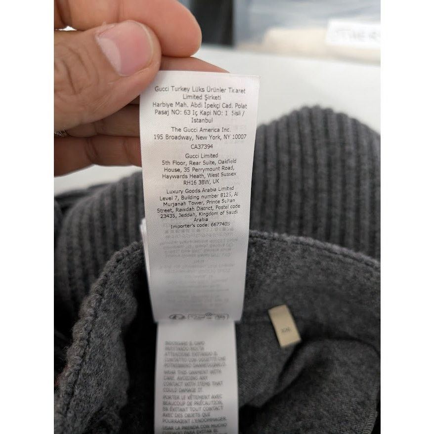 Gucci o1rshd1 Cashmere / Wool Trouser Pant in Grey Melange Size US 38 / EU 54 - 18 Thumbnail