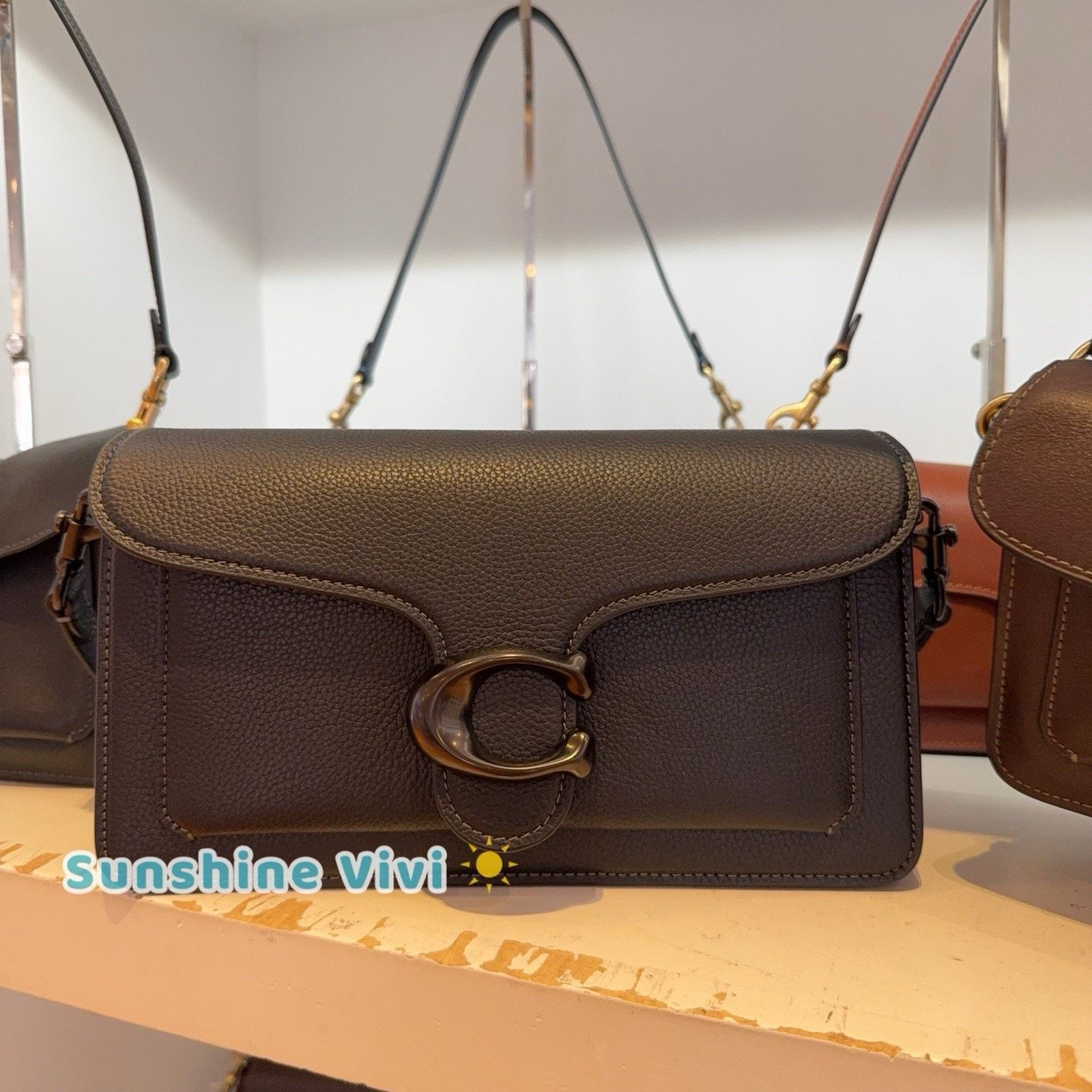 Coach NWT COACH CH857 Tabby Shoulder Bag 26 Pebble Leather Black Size ONE SIZE - 1 Thumbnail