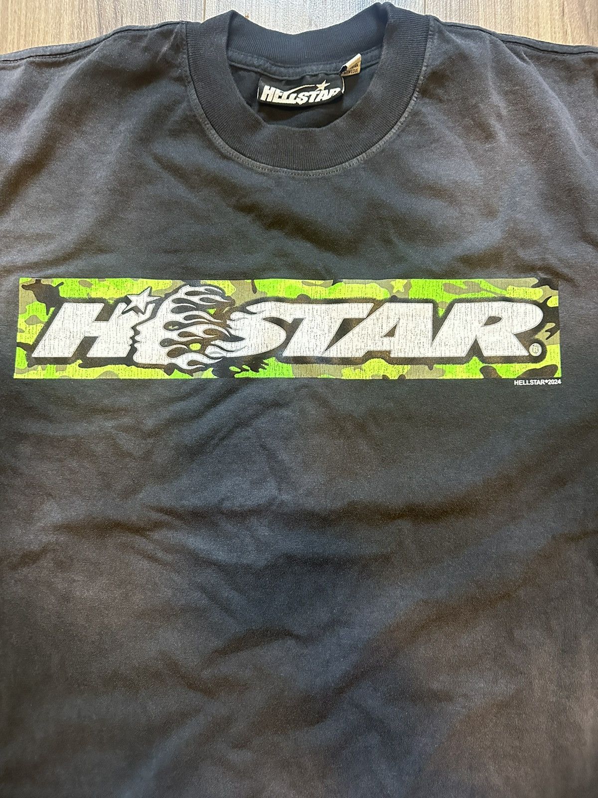 HELLSTAR HELLSTAR Box Logo T Green Size M Size US M / EU 48-50 / 2 - 3 Thumbnail