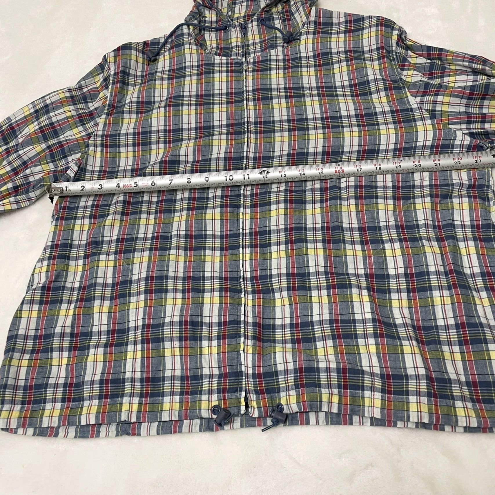 Orvis VINTAGE Orvis Plaid Flannel Jacket Hooded Blue Red Yellow XL Full Zip Light-weight Jacket Windbreaker Unisex Adults Mens Womens Size XL / US 12-14 / IT 48-50 - 4 Thumbnail