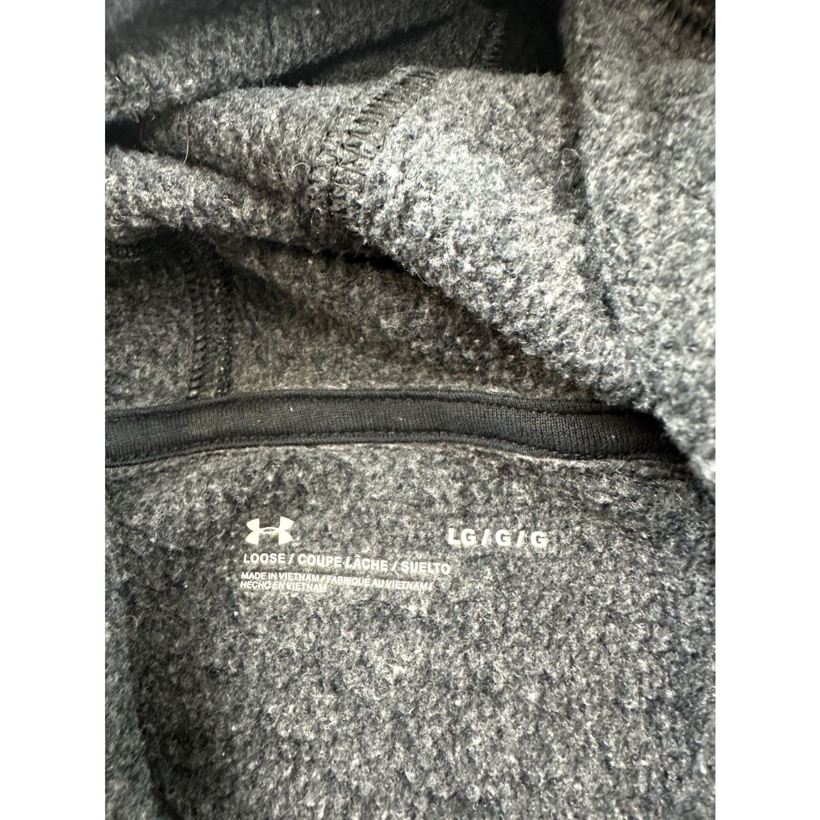 Under Armour Under Armour Hoodie Sweatshirt Womens L Black Speckled Pullover Regular Fit Logo All Seasons Sports Outdoor Fall Spring Summer Size L / US 10 / IT 46 - 5 Thumbnail