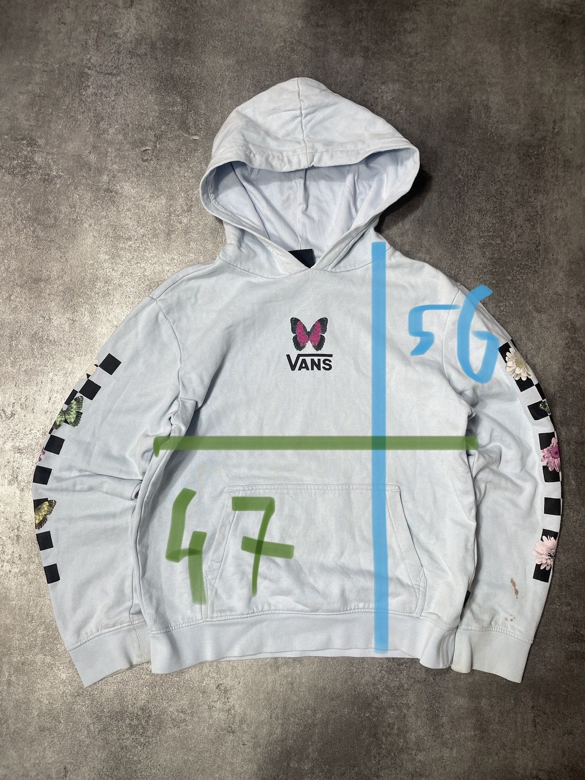 Vans 🔥Offers🔥Vans Hoodie Spellout Butterfly Rare Hype y2k Size XXS / US 00 / IT 34 - 25 Thumbnail