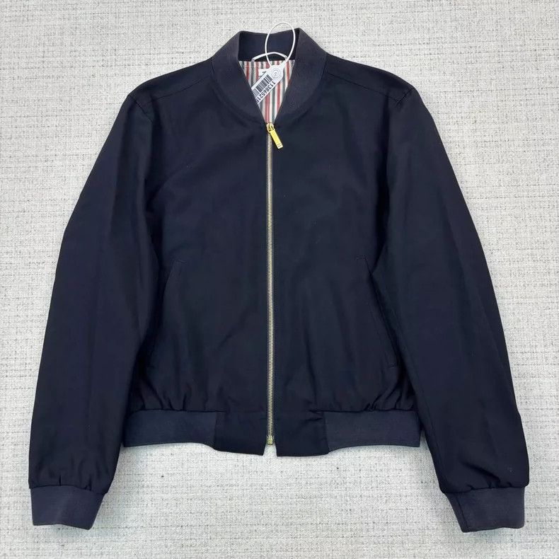 Thom Browne Thom Browne Wool stripe flight jacket 2505-Nextarrow Size US S / EU 44-46 / 1 - 1 Thumbnail
