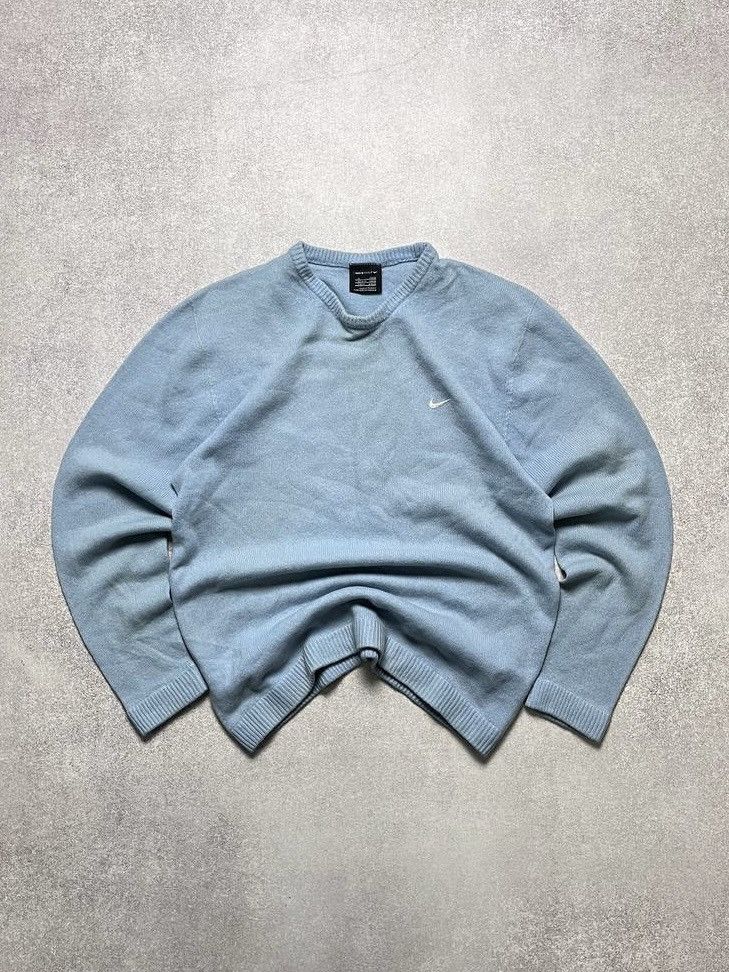 Nike VINTAGE NIKE SWOOSH KNIT SWEATER Y2K M Size US M / EU 48-50 / 2 - 1 Thumbnail
