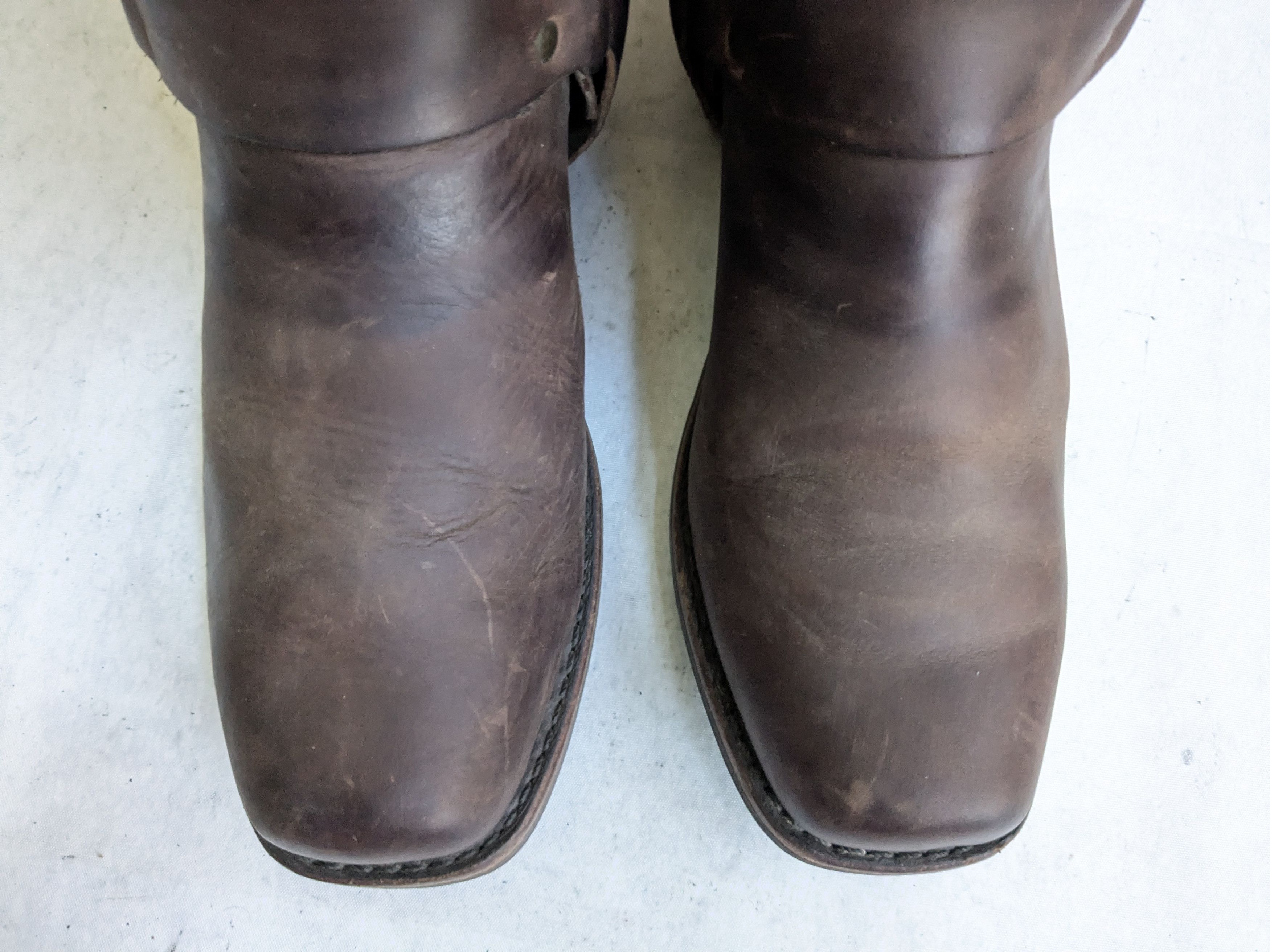 Frye Frye Harness Boots Brown 10.5 M Leather Straps Size US 10.5 / EU 43-44 - 3 Thumbnail