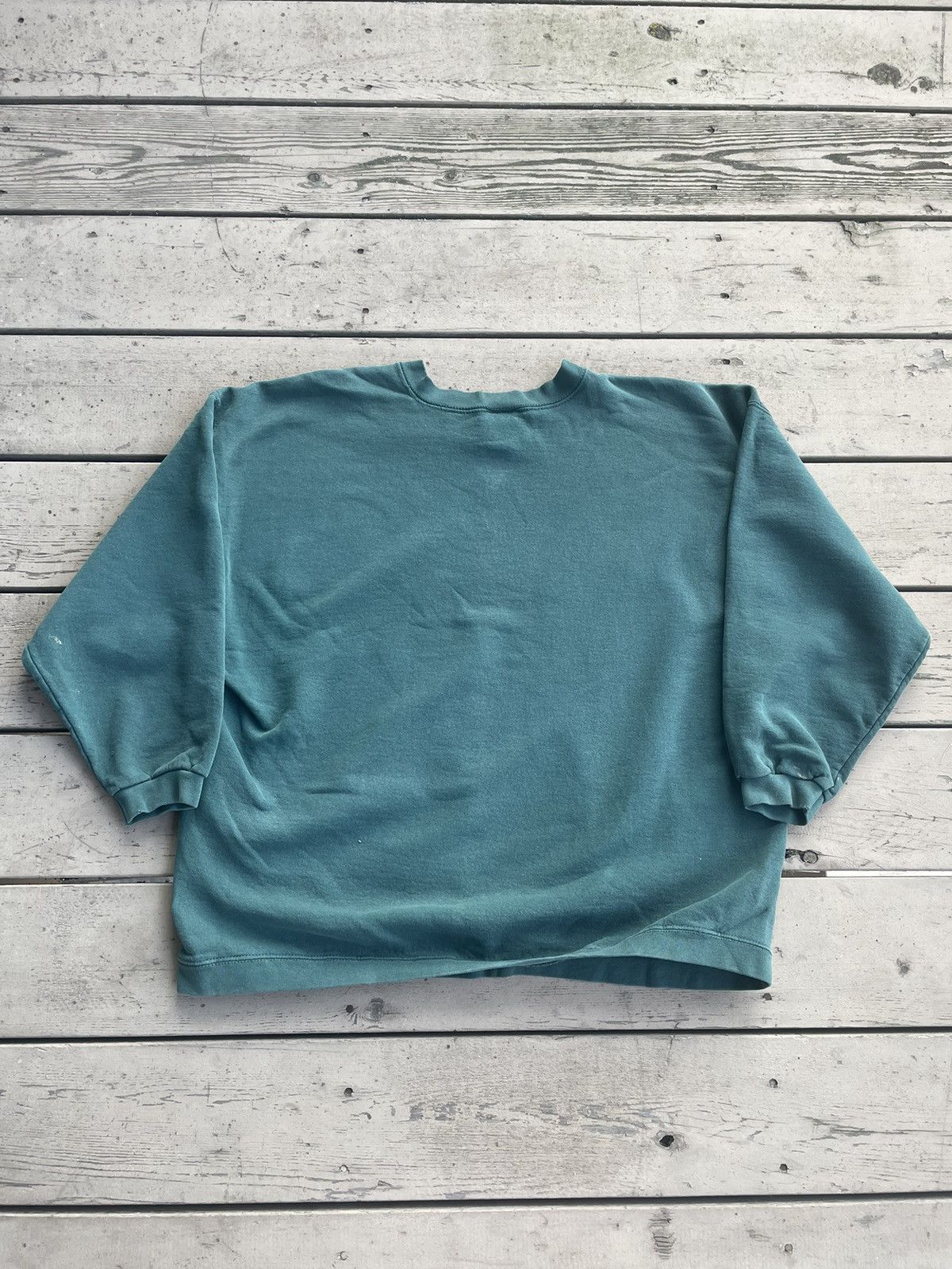 Nike × Vintage Green 90s Nike Swoosh Sweatshirt Size US L / EU 52-54 / 3 - 5 Thumbnail