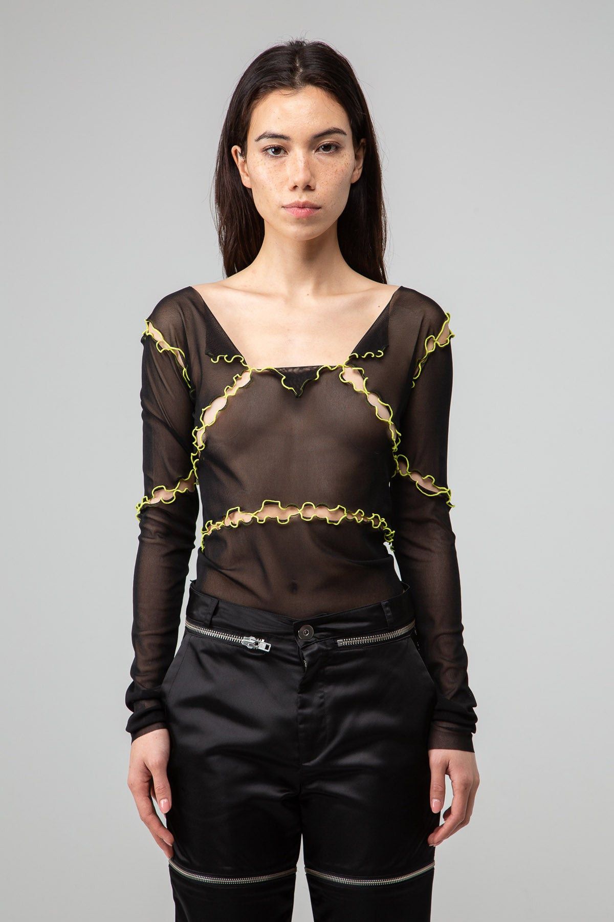 RUIbuilt $400 RUI Mesh Long-Sleeve T-Shirt Size M / US 6-8 / IT 42-44 - 1 Thumbnail