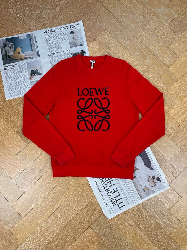 Loewe Loewe Logo embroidered classic hoodie Size M / US 6-8 / IT 42-44 - 1 Thumbnail