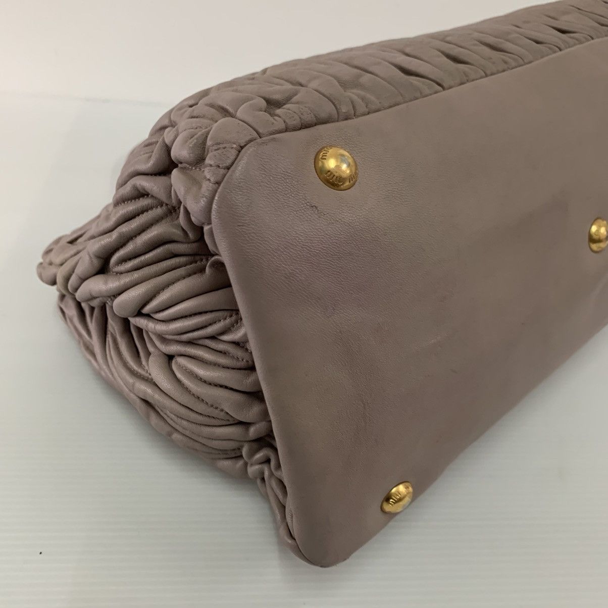 Miu Miu Miu Miu Matelasse Hand Bag Leather Size ONE SIZE - 7 Thumbnail
