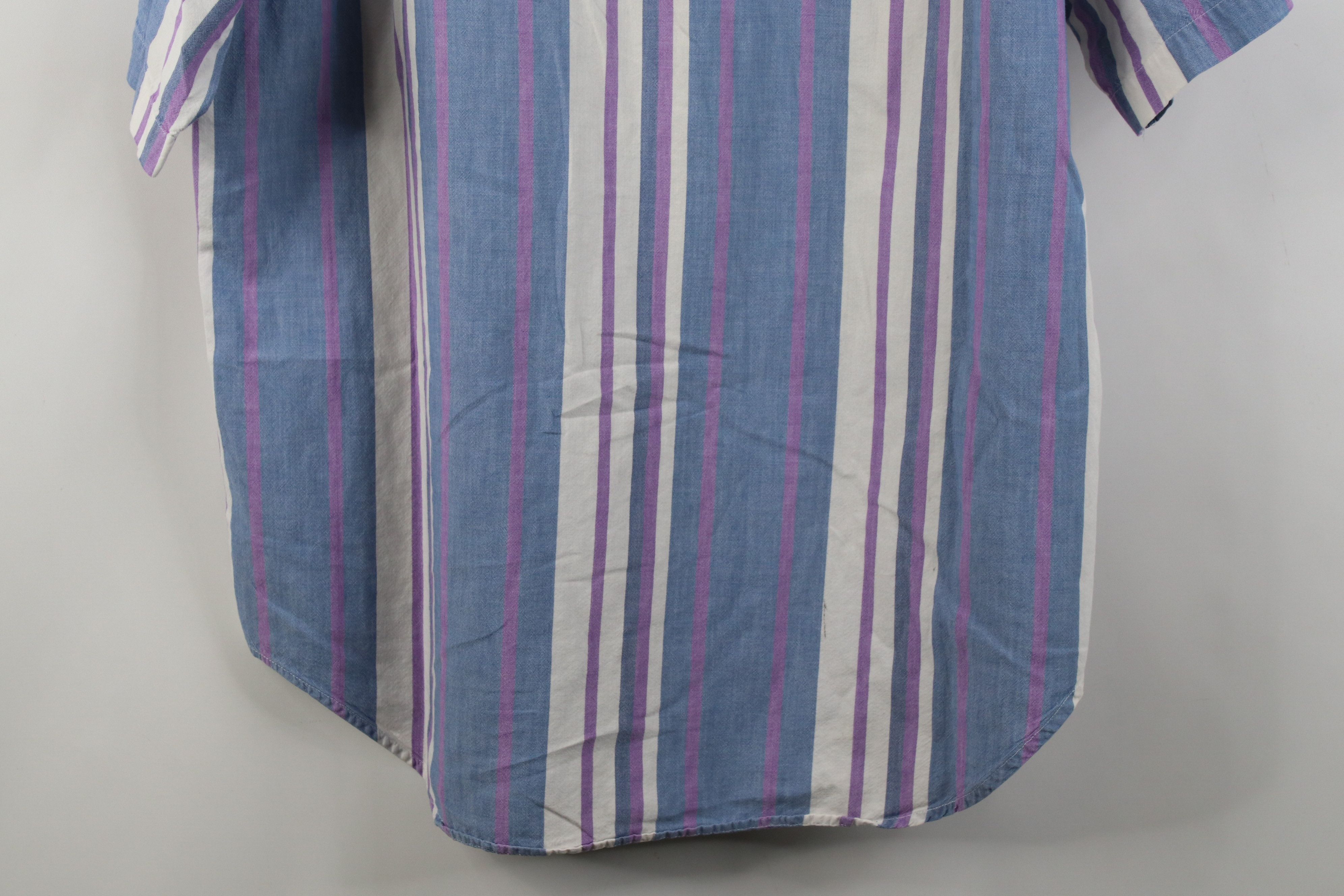Vintage Vintage 90s Streetwear Block Short Sleeve Button Down Shirt Size US L / EU 52-54 / 3 - 15 Thumbnail