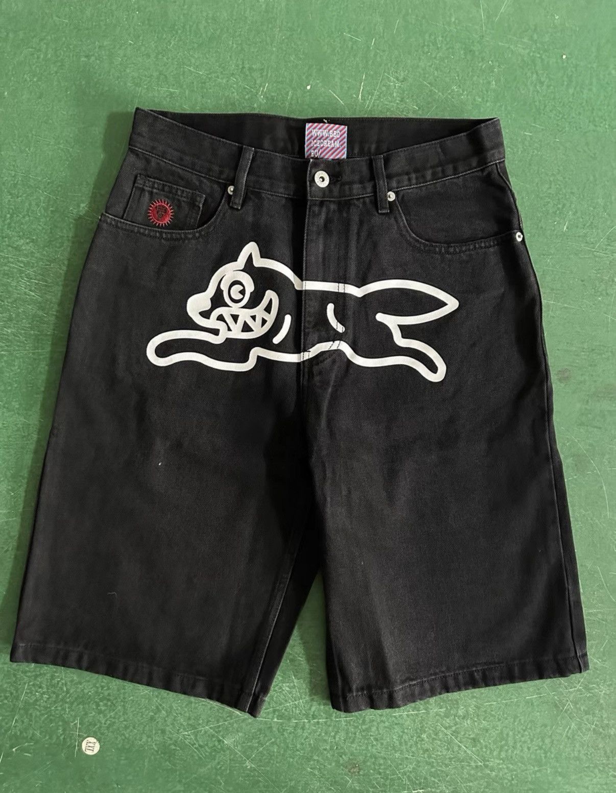 Billionaire Boys Club Billionaire Boys Club BBC Flying Dog Denim Shorts Size US 34 / EU 50 - 5 Thumbnail