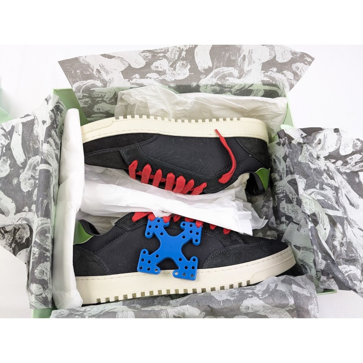 Off-White o1rshd1 Meccano 5.0 Sneakers in Black / Blue Size US 10 / EU 43 - 18 Thumbnail