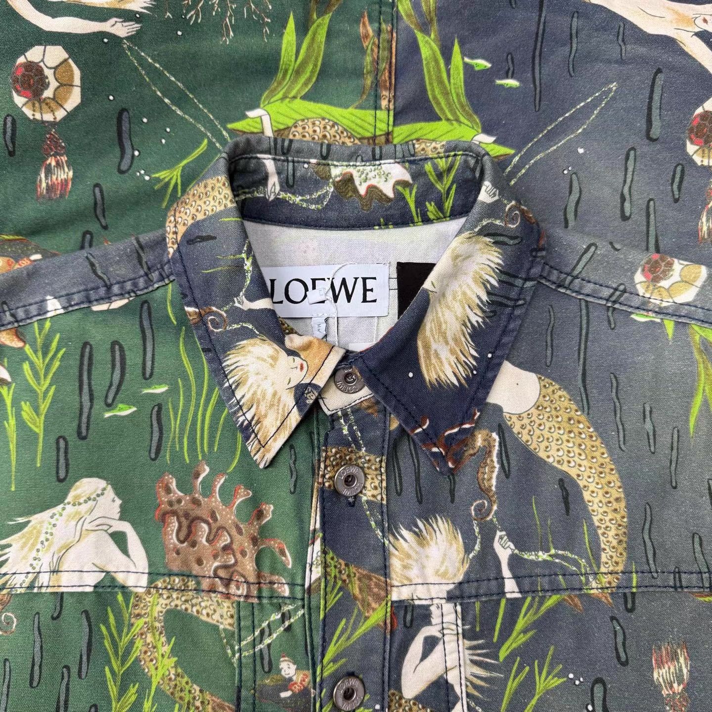 Loewe LOEWE Mermaid Denim Jacket Q10 Size US L / EU 52-54 / 3 - 4 Thumbnail