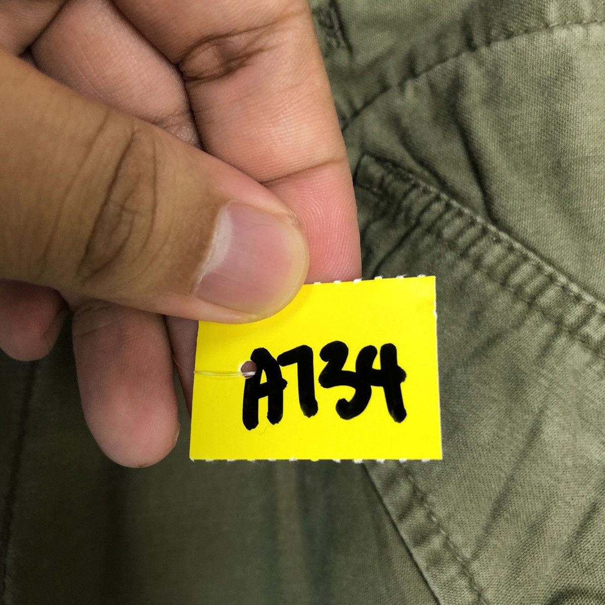 Japanese Brand Back Number Green Cargo Multipocket Pants #A734 Size US 31 - 11 Thumbnail