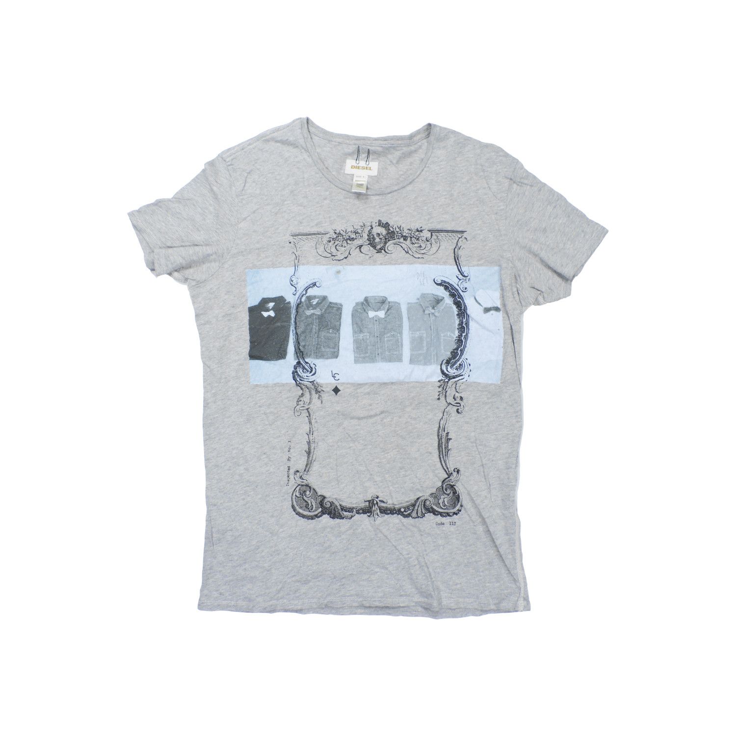 Diesel DIESEL SKULL MIRROR CODE 117 T-SHIRT Size US L / EU 52-54 / 3 - 1 Thumbnail