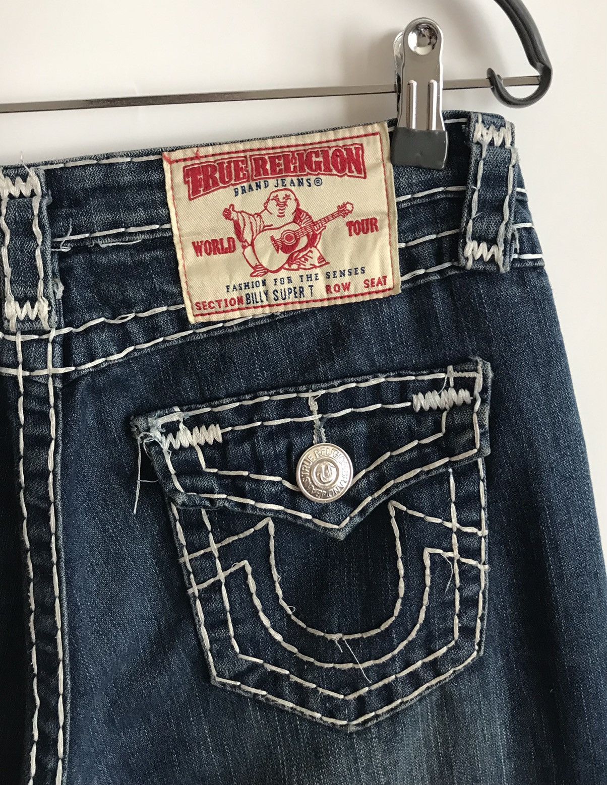 True Religion True Religion Billy Super T Denim Pants Women's 30 Blue Navy Size 30" / US 8 / IT 44 - 5 Thumbnail