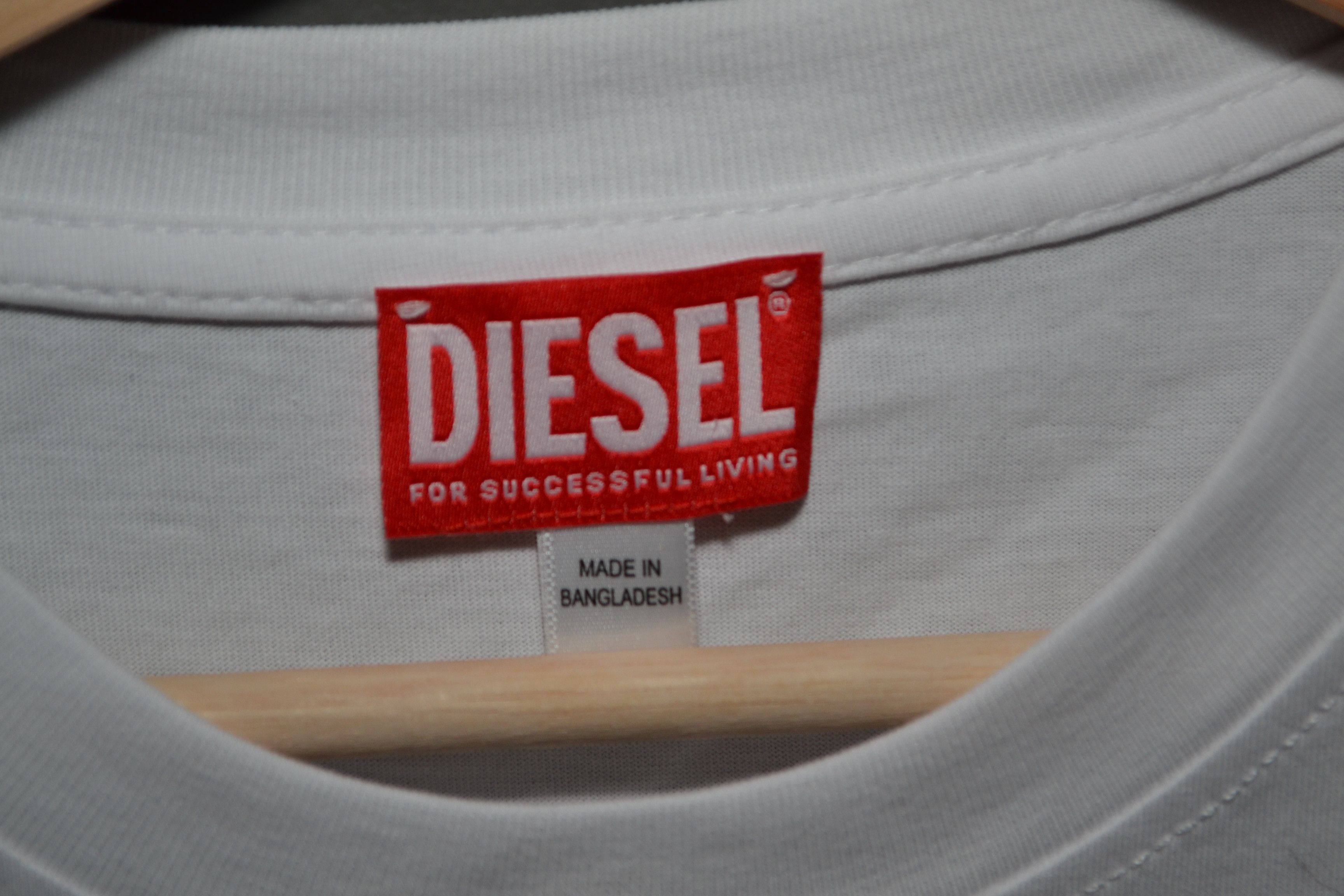 Diesel Diesel t-just-ls-l5 White Longsleeve XL Size US XL / EU 56 / 4 - 7 Thumbnail