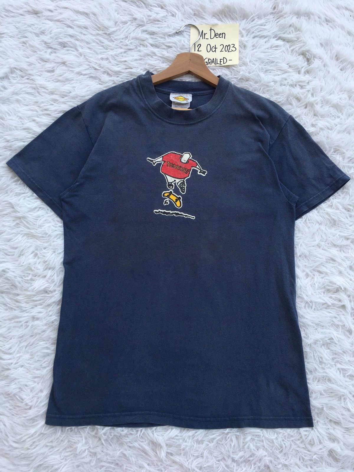 Thrasher Rare Vintage Thrasher Skateboarding Tshirt Size US M / EU 48-50 / 2 - 2 Thumbnail